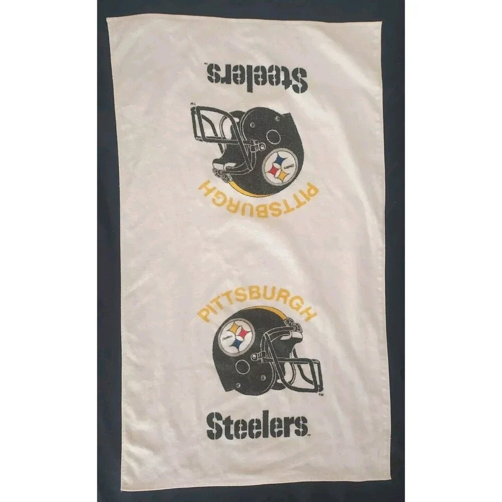 Vintage Pittsburgh Steelers Bath Towel 100% Cotton Made In The USA 41